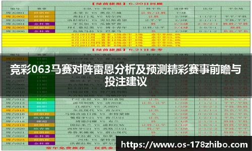 竞彩063马赛对阵雷恩分析及预测精彩赛事前瞻与投注建议